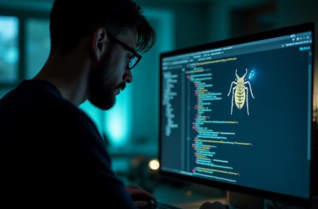 Kódoló szakember rovartani szoftvert fejleszt